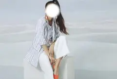 H＆M 安室奈美恵コラボ ストライプ柄 テーラードジャケットのサムネイル