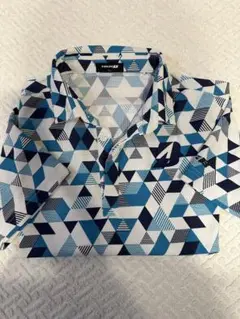 TRUES 青と白のポロシャツ