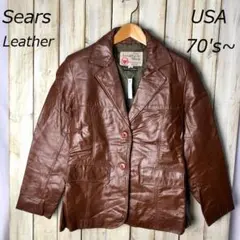 USA古着 ヴィンテージ 70s～ Sears レザージャケット 8 本革