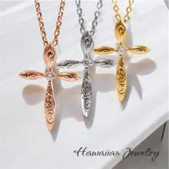 新商品 数量限定 ハワイアンジュエリー ネックレス クロスキュービック 