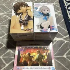 アイドルマスター フィギュア＆アクリルボード 3点　本田未央/芹沢あさひ/学マス