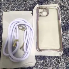 iPhone14スマホケース　ストラップ付
