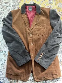 コーデュロイ テーラードジャケット ブラウン