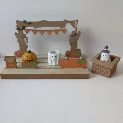 オバケ　カボチャ　ハロウィン　木製スタンドボードパンプキンパーティー　飾り