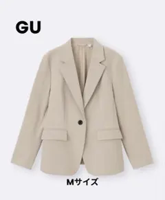 GU ウォッシャブルテーラードジャケットZベーシュМサイズ入学式卒業式
