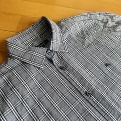 ヴィンテージ BURBERRY BLACKLABEL七分袖シャツ L