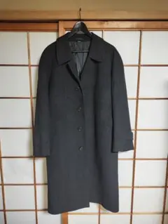 ダークグレー 100%カシミヤ チェスターコート　サイズ96-A5