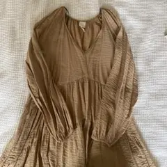 【美品】H&M  ワンピース  チュニック　ベージュ