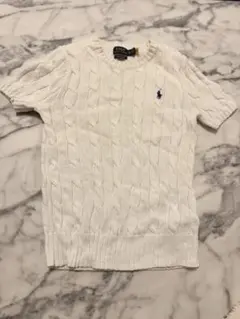 Polo Ralph Lauren ケーブルニットセーター XS ホワイト