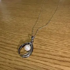 極美品 TASAKI SV925 ドロップ アコヤパール ネックレス - メルカリ