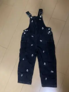 ZARA 刺繍入りデニムオーバーオール 2-3y(98cm)
