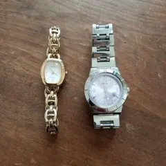 SEIKOLUKIAゴールド シルバー 腕時計 2点セット