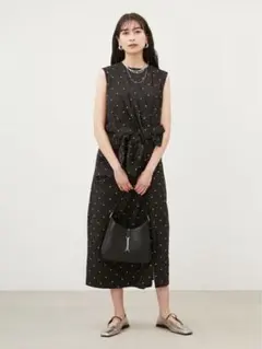 Mila Owen バックリボン ノースリーブ ティアードワンピース - メルカリ