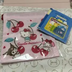 【非売品】サンリオ　ミニ巾着＆クリップセット