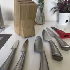 IKEA バンブー 包丁スタンド　包丁セットのサムネイル