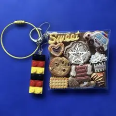 じゃらじゃらキーホルダー マーブルチョコアイス クッキー バッグ