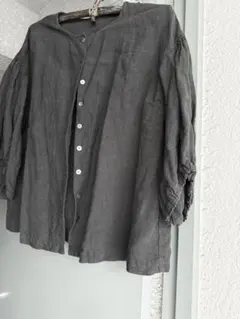 nest Robe リネン ブラウス　ブラックのサムネイル