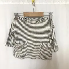 petit main プティマイン ボーダー 長袖Tシャツ 80cm 男の子