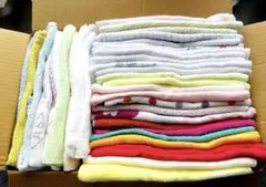 【used 】28枚まとめ売り バスタオル・フェイスタオル・粗品タオル等