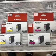 純正品　CANON pgi-1300 マゼンダ　イエロー　各２個セットのサムネイル