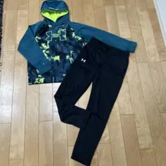 アンダーアーマー　フード付き　トレーナー　ズボン　キッズ　ジュニア　YXL