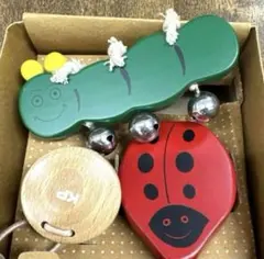 【新品】KP キッズパーカッション 知育楽器　リズム楽器木製３点セット　知育玩具