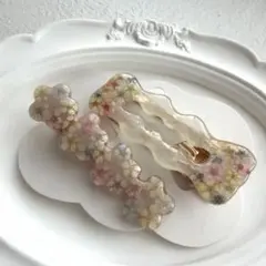 花柄可愛いヘアクリップセット