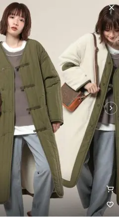 フリークスストア　リバーシブルキルティングボアコート