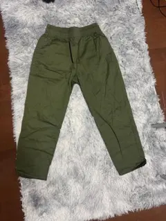 GU ワークパンツ　カーキ