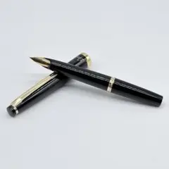 パイロット 18K 18金 万年筆 エリート ショート 黒 極細 EF 廃盤