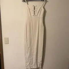 ZARA キャミワンピース ベージュ リボンデザイン