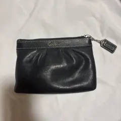 COACH コーチ ポーチ ブラック レザー Y2Kのサムネイル