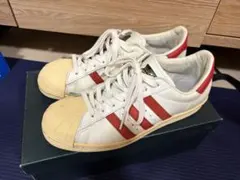 adidas アディダス Superstar スーパースター 80s 白×赤