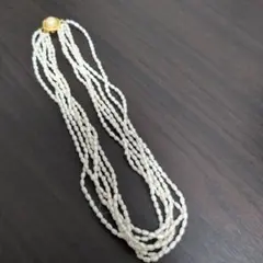 さ*ら様 ホワイトパール 多重ストランド ネックレス