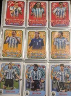 アルゼンチン代表 Topps FILETEADO カード 9枚セット