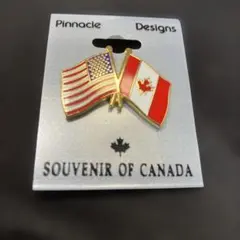 カナダ国旗 アメリカ国旗 ピンバッジ ピンズ 米国