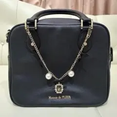 Maison de FLEUR ハンドバッグ ブラックのサムネイル