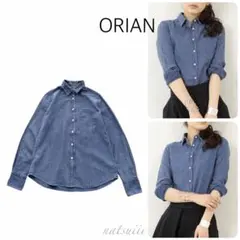 ORIAN オリアン . ダンガリー デニム シャツ ブラウスのサムネイル