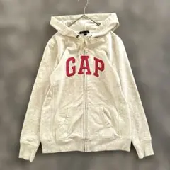 GAPギャップ　フルジップパーカー　アイボリー×ピンク　y2k 平成