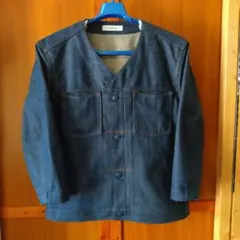 JOHNBULL/ジョンブル オーバーサイズノーカラーデニムジャケット