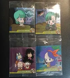 ドラゴンボールウエハースシール　ロマンティックあげるよ　4点セット