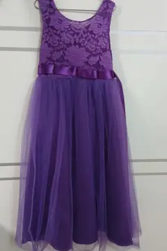 キッズ ドレス★140　ロング★美品