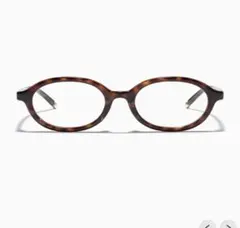 JINS ブラウンデミ　オーバルメガネ　miumiu風