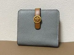 【新品】トリーバーチ　 財布 二つ折り バイカラー ミニウォレット サフィアーノ