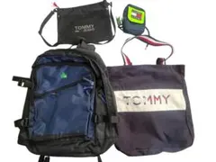 TOMMY Logos バックパック リュックトートバッグ ポーチ セット