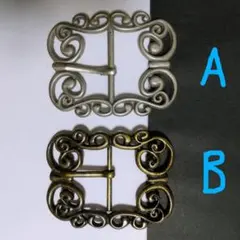 金属製バックル B（金古美 ブロンズカラー） 1個