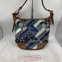 【4360】【美品レア】COACH コーチ ワンショルダーバッグ デニム
