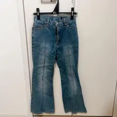 ブーツカットデニム・ライトブルー