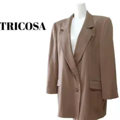 【TORICOSA 】サイズ42・ XL ウール100％ テ ーラードジャケット