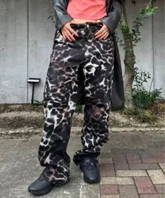 NIKE JORDAN カーゴパンツヒョウ柄